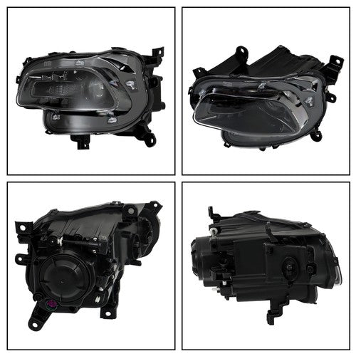 Pair For 2014-2018 Jeep Cherokee Headlight Replacement HID/Xenon Clear Lens L+R
