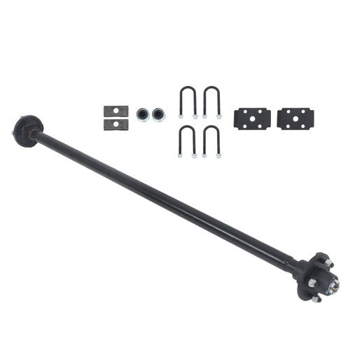 4 lug-4' 57' Hub Face Trailer Axle w/ U-Bolt Kit 2000lbs For trailers RVs trucks