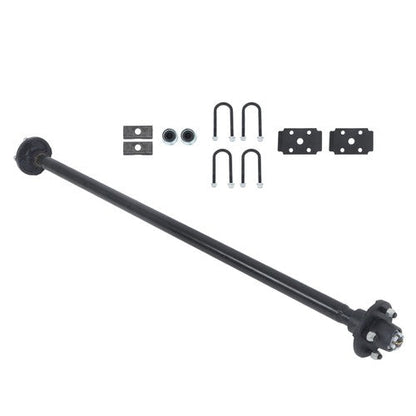 4 lug-4' 57' Hub Face Trailer Axle w/ U-Bolt Kit 2000lbs For trailers RVs trucks