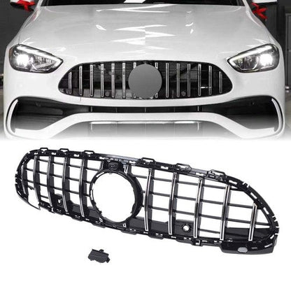 For Mercedes Benz C200 C300 W/AMG Line C43 AMG 2022+ Chrome Front Bumper Grille