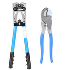 Battery Cable Lug Crimping Tool Wire Crimper For 10-0AWG with Cable Cutter