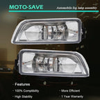 Pair Clear Bumper Driving Fog Light Kit For Honda Accord 4DR Sedan 2003-2007