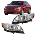 Halogen For Chervolet Malibu 2013 2014 2015 Headlights Driver+Passenger Side
