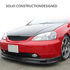 Front Bumper Upper Grill Mesh Hood Grille For 2001-2003 Honda Civic JDM Type R