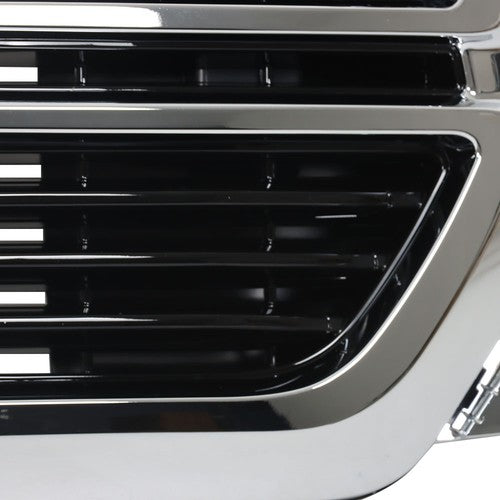 W/Chrome Grille Front Grill Glossy Black New For Dodge Ram 1500 2019 2020-2022