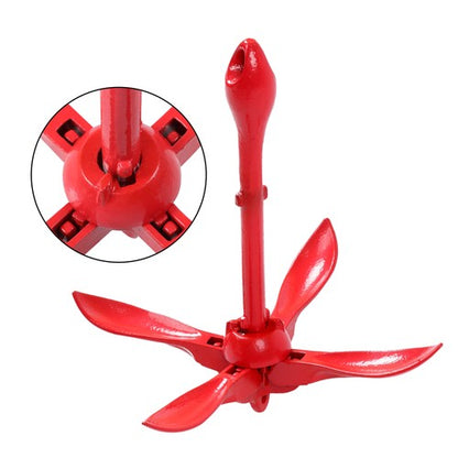 2 Pack Marine Kayak Folding Anchor Kit 3.3Lb W/26.2Ft Rope For PWC Canoe Jet Ski