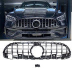 For Mercedes Benz C200 C300 W/AMG Line C43 AMG 2022+ Chrome Front Bumper Grille
