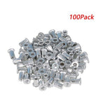 100 Pack 10-24 Aluminum Flange Nutserts Rivet Nut Rivnut Nutsert