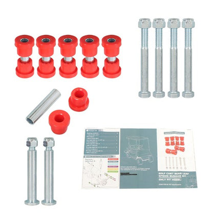 New For EZGO TXT/Medalist 94+ Club Car 1981+ Rear Leaf Spring Bushing Kit Usa