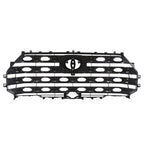 Front Upper Grille Brushed Satin Aluminum for Toyota Tundra 2022-2024 Platinum