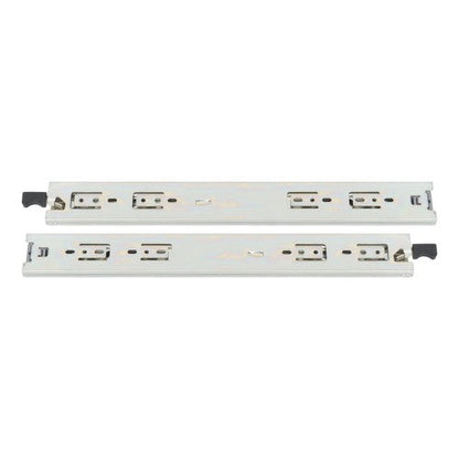 1 Pair of 18" Locking Drawer Slides Full Extension & Lock 150 lb Load Capacity