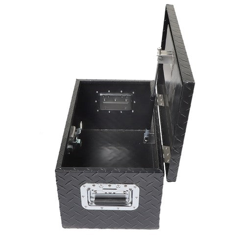 For Pickup Trailer Black Aluminum Diamond Plate 20"×12"×9.5" Tool Box w/Keys