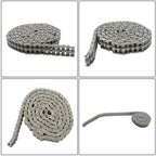 #60-2 Double Strand Duplex Roller Chain 10 Ft with 2 Connect Links