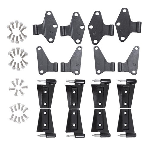 Suitable For Jeep Wrangler 2007-2018 16PCS Car Replaced Parts Door Black Hinges