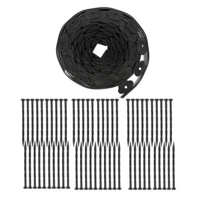 Flexible Garden Landscape Edging No Dig Lawn Edging Border With Anchoring Spikes