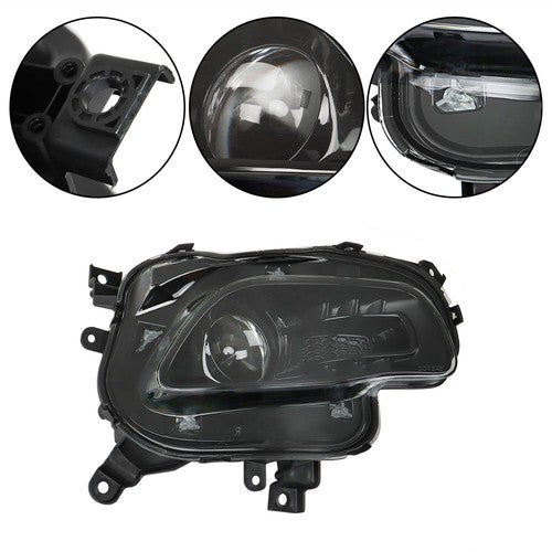 Left + Right Side Front Headlights Headlamps For Jeep Cherokee 2014-2018 Clear