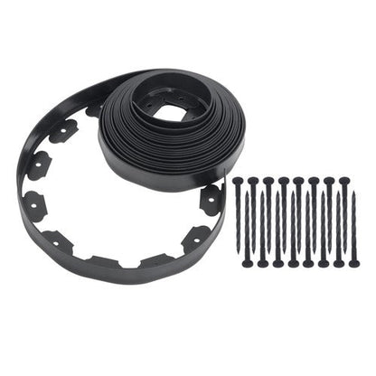 Garden Edging Kit With Anchoring Spikes No Dig Lawn Border L-shaped Lawn