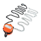 Manual Chain Hoist | 1 Ton / 2200 lbs Capacity | 2 Hooks Red | 10ft / 3m Lift