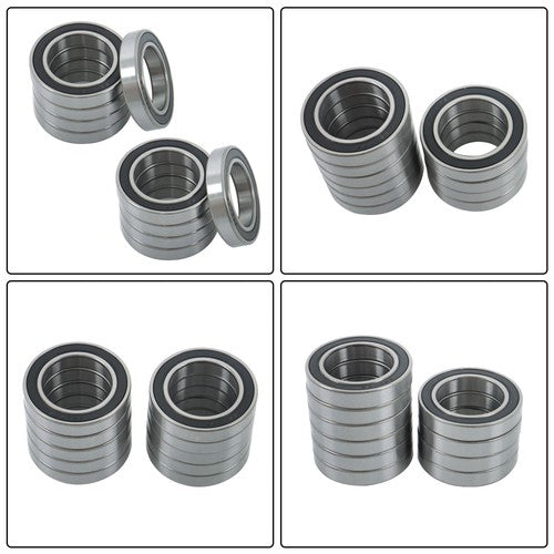 10Pcs 6907-2RS Bearings 35×55×10mm Double Rubber Seals Deep Groove Ball Bearing