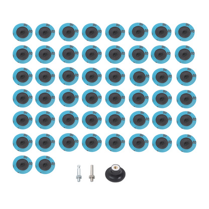 50 Pcs Grinder Sanding Grinding Discs 2 Inch 80 Grit Rotary Lock Sandpaper