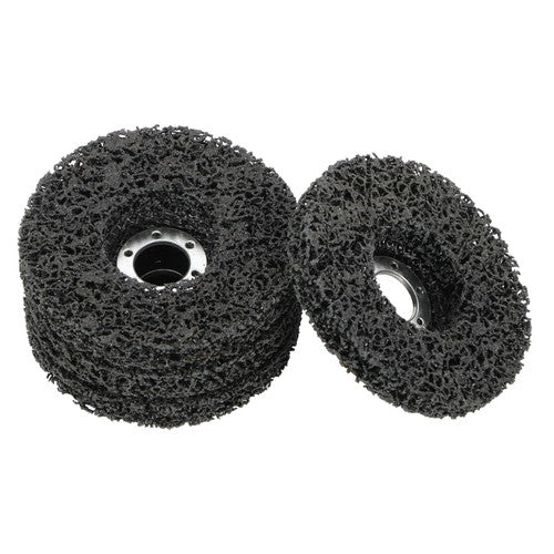 10 PCS 4-1/2" x 7/8" Black Diamond Grinding Discs Strip Discs for Angle Grinder