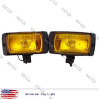Universal 12V Front Quartz Yellow lens Halogen Fog Lights Lamp Car Van 3x6��� Pair