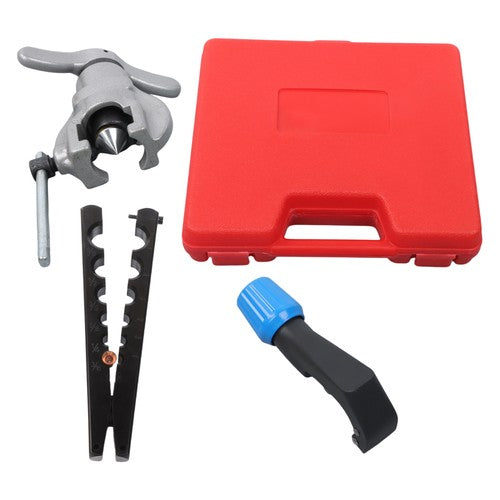 Eccentric Flaring Tools Set & 45° Tube Cutter Kit for 7 Dies Sizes 3/16"-3/4"