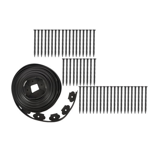 L-shaped Landscape Edging Border Kit 40 FT No-Dig Garden Edge Lawn Border