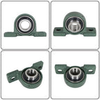2Piece UCP208-24 Solid Base Pillow Block Bearing 1-1/2 Bore Self Aligning 2 Bolt