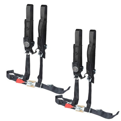 Pair Of 4 Point 2" Padded For Polaris RZR XP S 4 1000 Black Seat Belt Harness US
