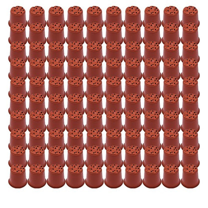 100Pcs  Flowers Nursery Cup Children's Room Nursery  Plastic Plant Pot 14X13X9cm