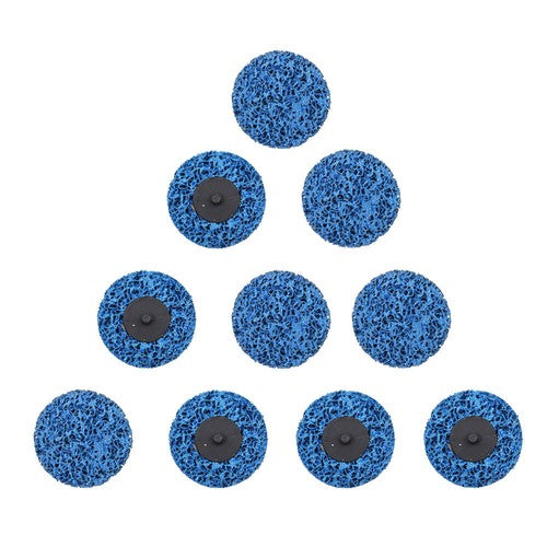 3" Blue Quick Change Easy Strip & Clean Discs For Paint Rust 10 Pack