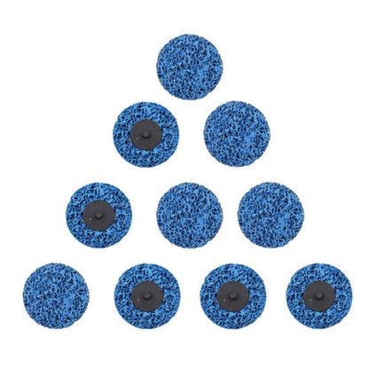 3" Blue Quick Change Easy Strip & Clean Discs For Paint Rust 10 Pack