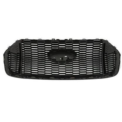 New For Transit T150 T250 T350 2020-2022 Glossy Black Plastic Front Upper Grille