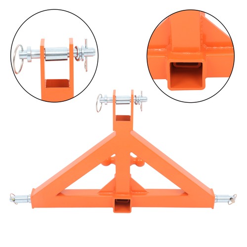 Quick Hitch Adapter For Kubota Tractor 3 Point 2" Trailer Hitch Receiver Drawbar