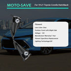 LH+RH Daytime Running Lights w/Wiring Switch For 19-21 Toyota Corolla Hatchback