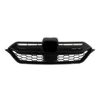 For Honda CR-V 2020-2022 Plastic Front Bumper Grille w/ 2pcs Chrome Trim Strip