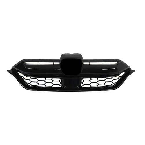 For Honda CR-V 2020-2022 Plastic Front Bumper Grille w/ 2pcs Chrome Trim Strip