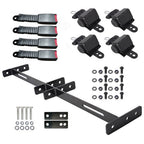 New 4 Retractable Seat Belts and Bracket Kit For EZGO Yamaha Club Car Golf Cart