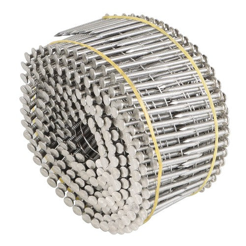 15 Degree Wire Coil 1-1/4 ×.09 Ring Shank Stainless Steel Siding Nails 1200Pcs