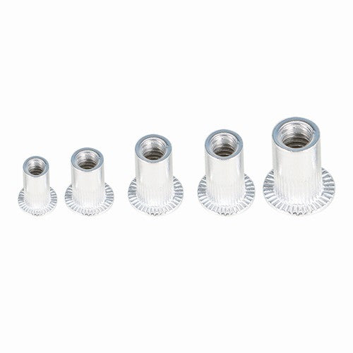 150 Pack Aluminum Rivet Nut Kit Rivnut Nutsert Standard Inch SAE Imperial