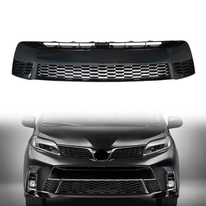 Replacement Parts Front Bumper Lower Grille Black For Toyota Sienna SE 2018-2020