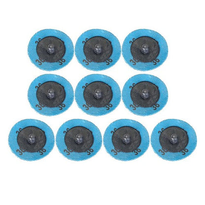 51Pcs 2" Roll Lock Die Grinder Quick Change Sanding Disc 36 60 80 120 240 Grit