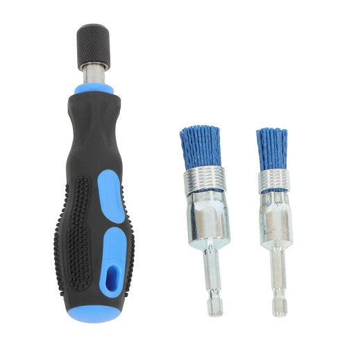 19PC Diesel Injector Seat Cleaning Set Engines Injector Seat Cleanner Brush Kit