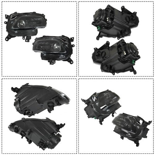 Left + Right Side Front Headlights Headlamps For Jeep Cherokee 2014-2018 Clear