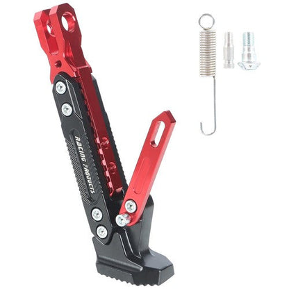 CNC Adjustable Motorcycle Kickstand Foot Side Support Stand Aluminum Alloy