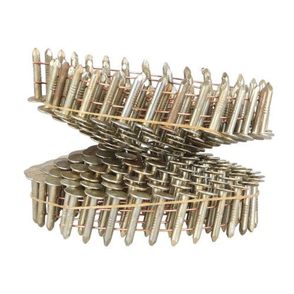 7/8" × 0.12" × 3/8" 15 Degree Galvanized Coil Roofing Nails 7200 Pack