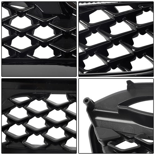 For Subaru WRX/WRX STI 2015-2017 Front Grille Mesh Plastic Gloss BLK Replacement