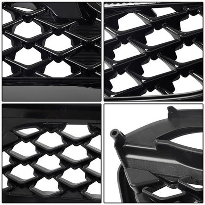 For Subaru WRX/WRX STI 2015-2017 Front Grille Mesh Plastic Gloss BLK Replacement
