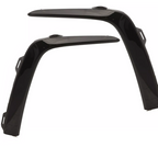 Left+Right Side Front Bumper Molding Trim Fit Honda Pilot 2023-2025 Glossy Black